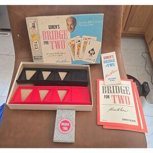 Vtg 1964 Milton Bradley MB Goren's Bridge for Two Game #4410 Complete MCM Decor‎